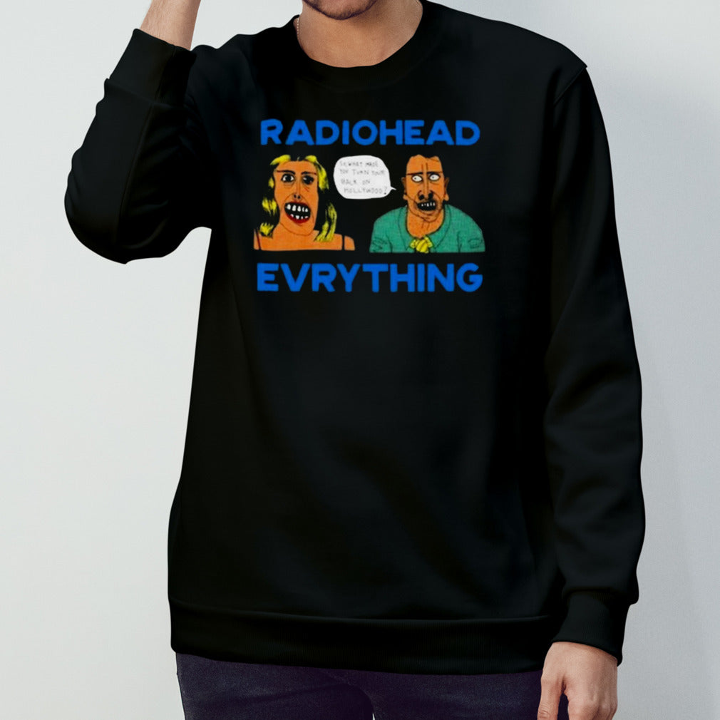 Ayo Edebiri Wearing Radiohead Evrything Shirt