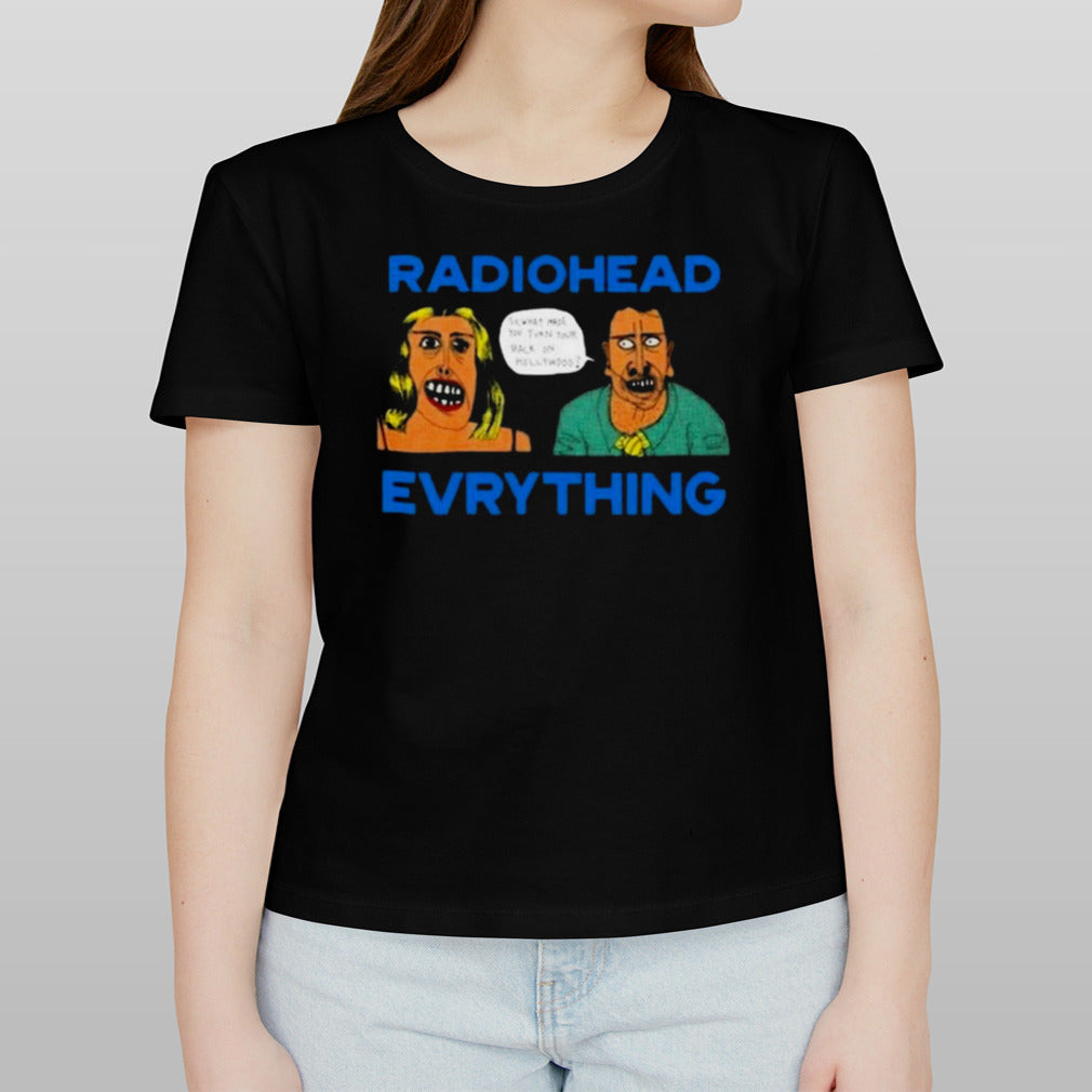 Ayo Edebiri Wearing Radiohead Evrything Shirt