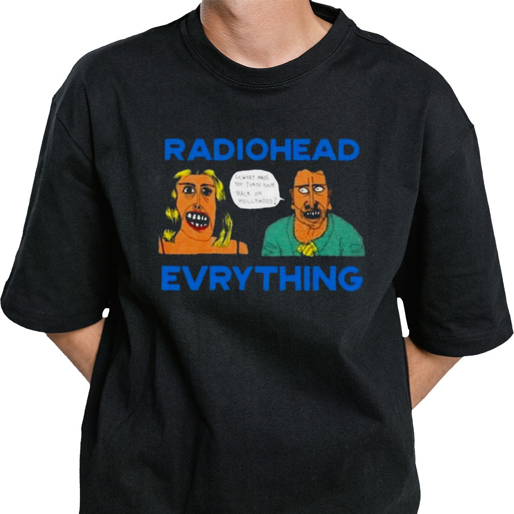 Ayo Edebiri Wearing Radiohead Evrything Shirt