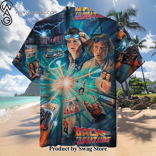Back to the Future Tropical Wedding Hawaiian Shirt