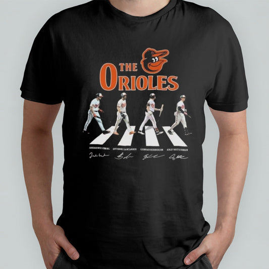 Baltimore Orioles The Baseball Team The Orioles Legends Abbey Road Signatures Shirt