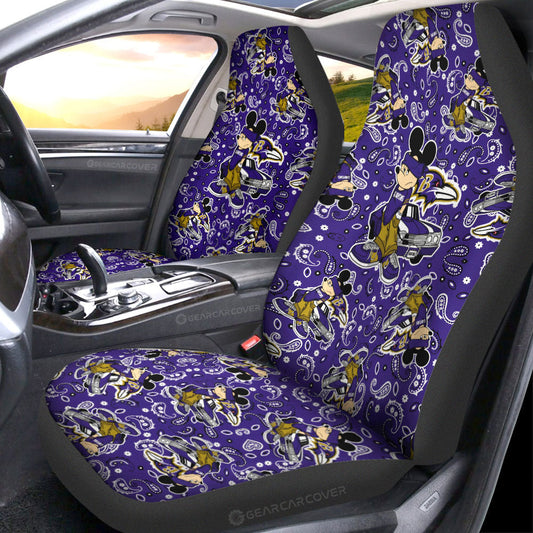 Baltimore Ravens Car Seat Covers Cartoon Theme Collection