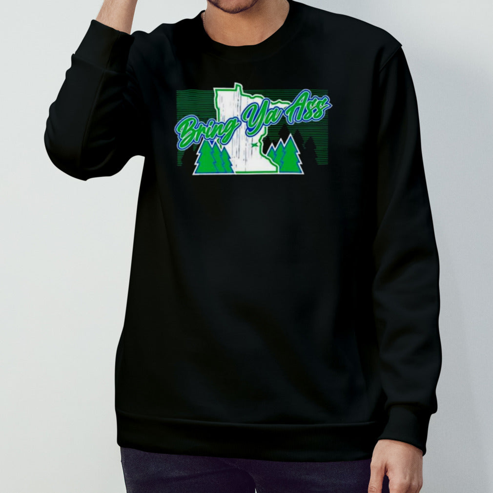 Basketball Minnesota Bring Ya Ass Vintage Retro T-shirt