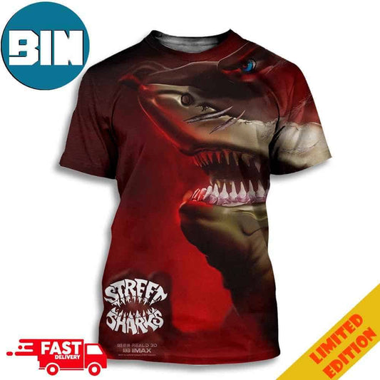 Big Slammu Character In Street Sharks Are Making A Comeback To Celebrate The 30th Anniversary 3D T-Shirts