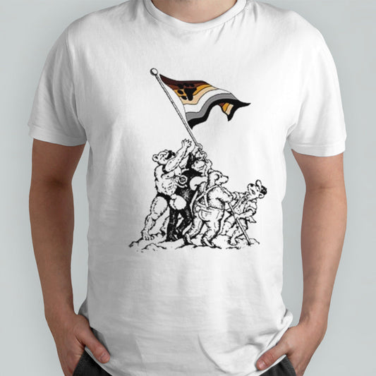 Bjork Human Behaviour Raising The Gay Pride Bear Flag Shirt