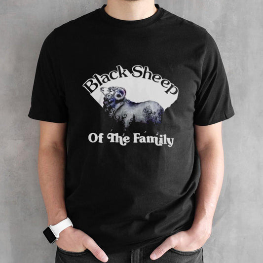 Black Sheep Of The Family Black T-Shirts