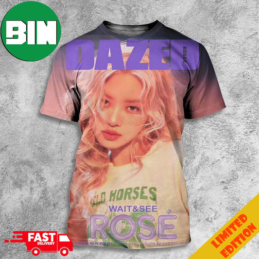 Blackpink Rose Looks Immaculate For Dazed Korea Magazine New Vision New Visual 3D T-Shirts