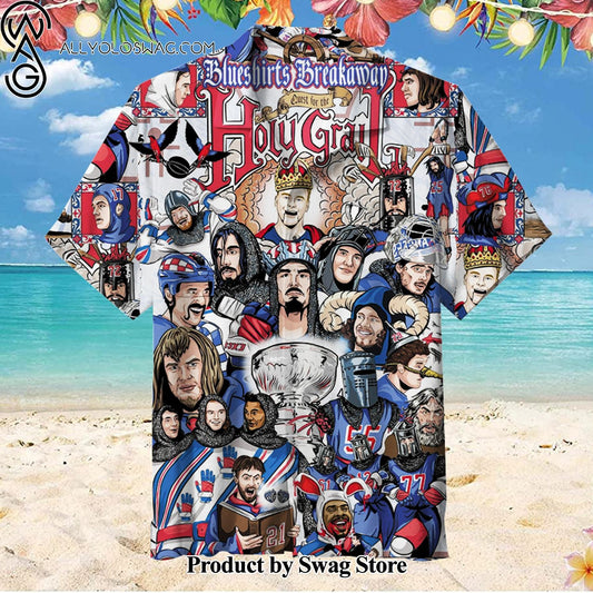 Blueshirts Breakaway Holy Grail Easy-Care Hawaiian Shirt