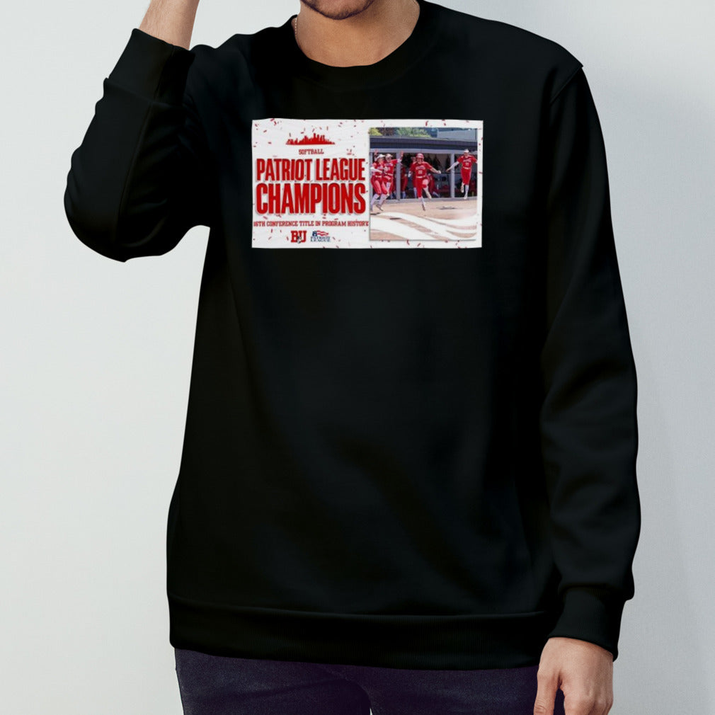 Boston University Softball 2024 Patriot League Tournament Champions Shirt