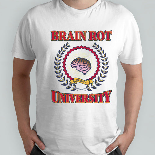 Brain rot university shirts
