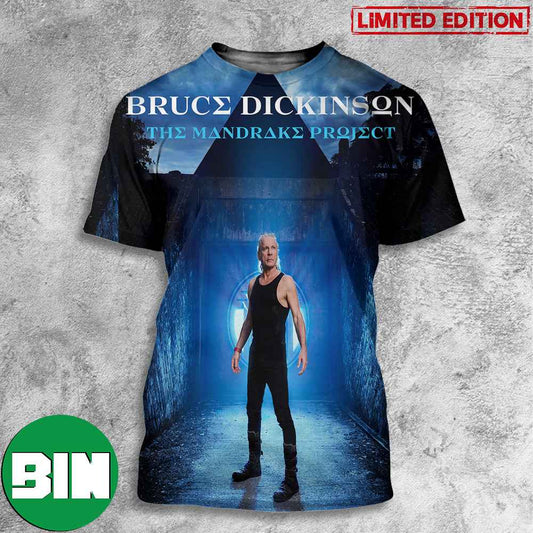 Bruce Dickinson New Solo Album The Mandrake Project To Be Released 2024 3D T-Shirts