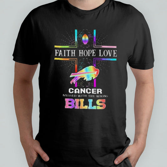 Buffalo Bills Cancer Messed With The Wrong Bills Pride 2024 shirt