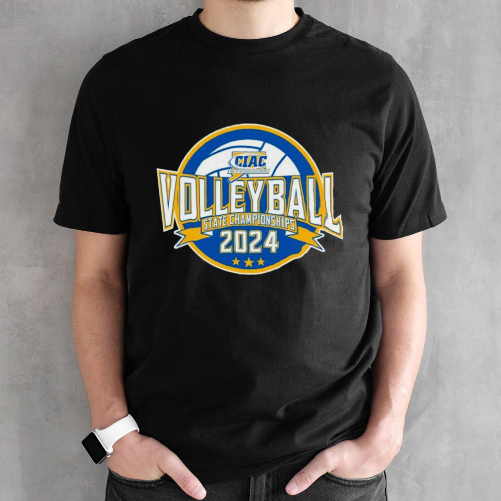 CIAC 2024 Boys Volleyball State Championship logo shirts