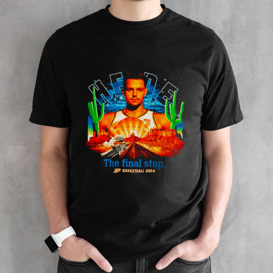 Camden Heide Purdue Boilermakers basketball 2024 the final stop shirts