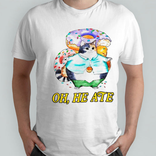 Cat oh he ate shirts