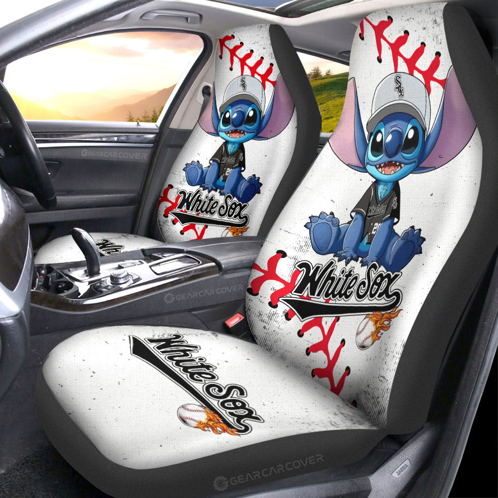 Chicago White Sox Car Seat Covers Stitch Theme Collection