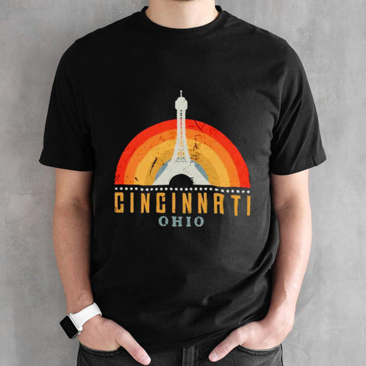 Cincinnati Ohio eiffel tower vintage shirts