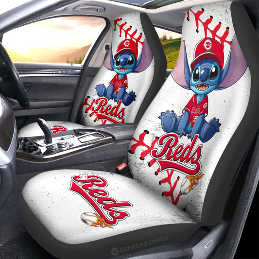 Cincinnati Reds Car Seat Covers Stitch Theme Collection