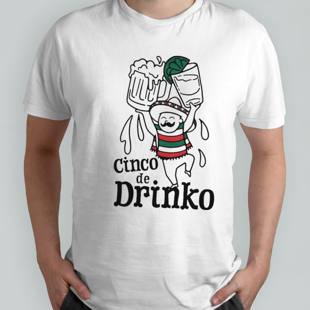 Cinco De Drinko Illustration T-shirts