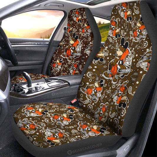 Cleveland Browns Car Seat Covers Cartoon Theme Collection