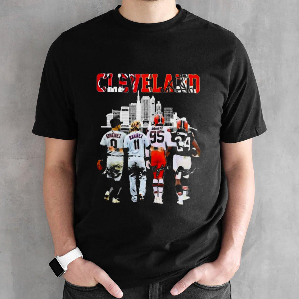 Cleveland Sports Teams Jimenez Ramirez Garnett And Chubb Signatures shirt