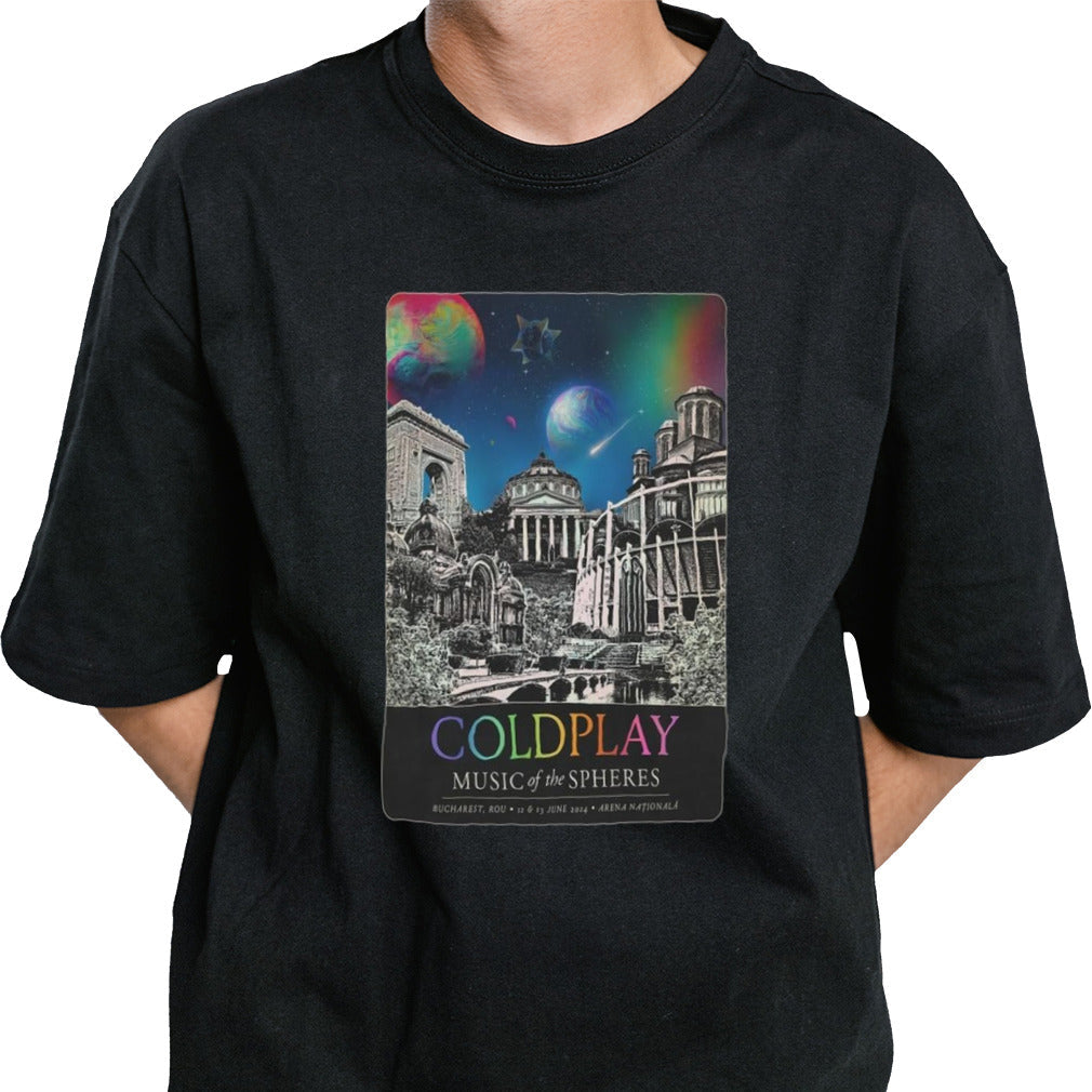 Coldplay Music Of The Spheres Bucharest 12-13 June 2024 Arena NaÈ›ionala Poster Shirt