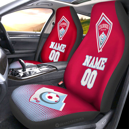 Colorado Rapids Car Seat Covers Sporty Team Collection