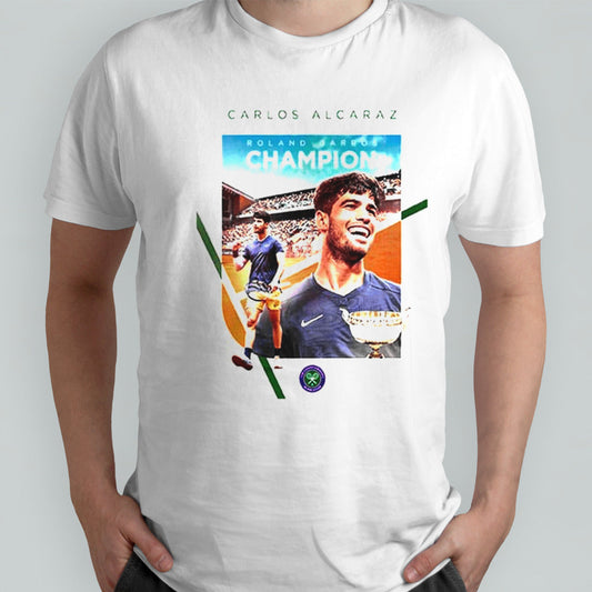 Congrats Carlos Alcaraz Champion Roland Garros 2024 The Championships Wimbledon shirt