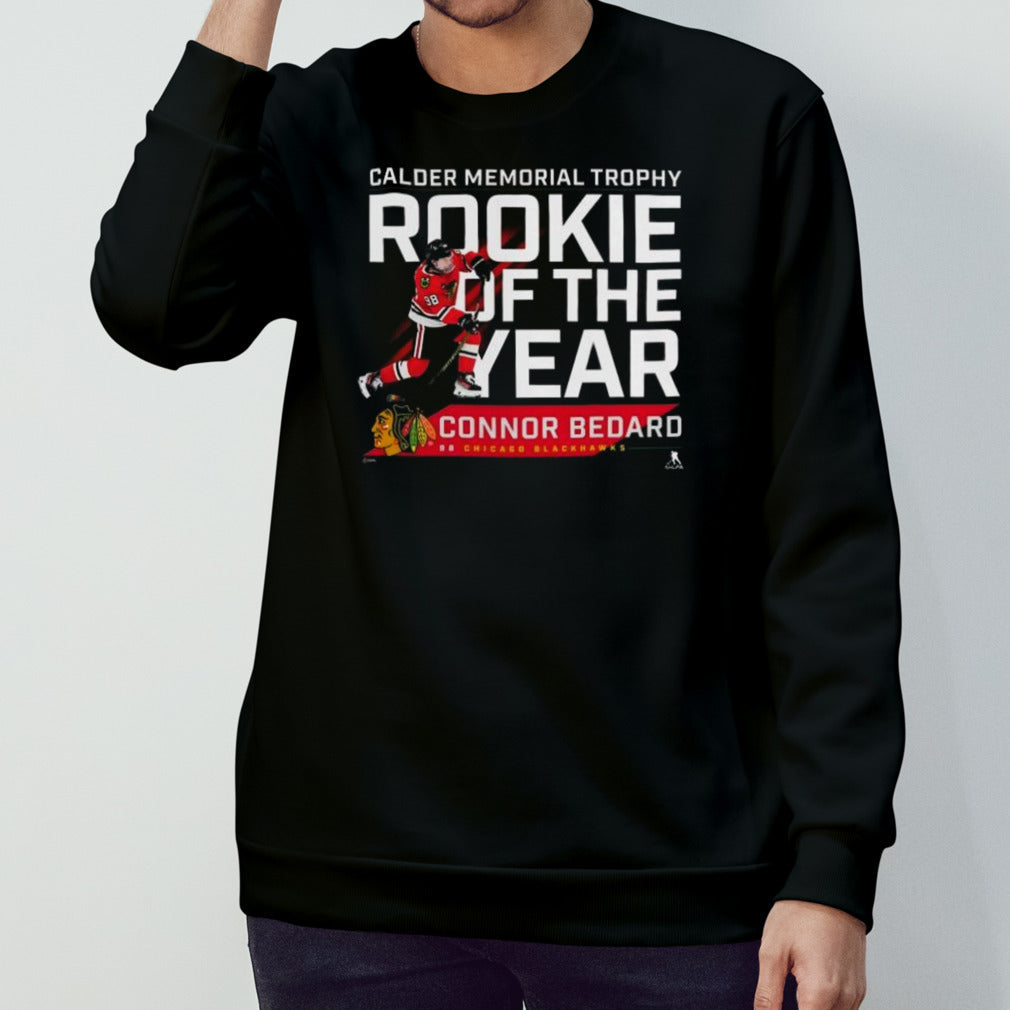 Connor Bedard Chicago Blackhawks 2024 Calder Memorial Trophy Winner T-shirt