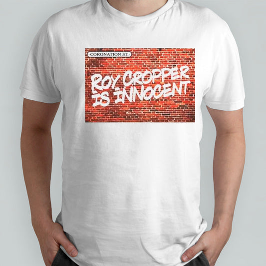 Coronation street roy cropper is innocent shirts