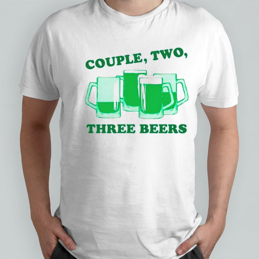 Couple two three green beers Minnesota shirts