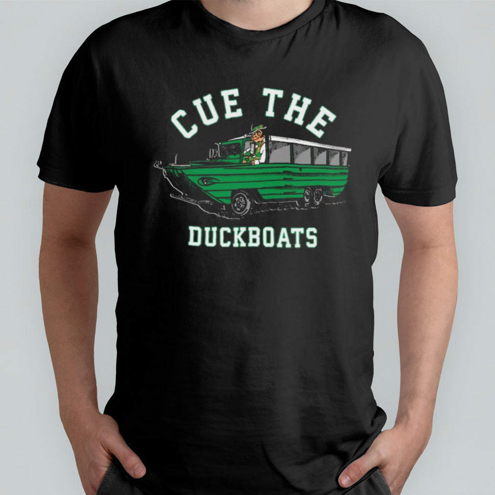Cue The Duck Boats Boston Shirt