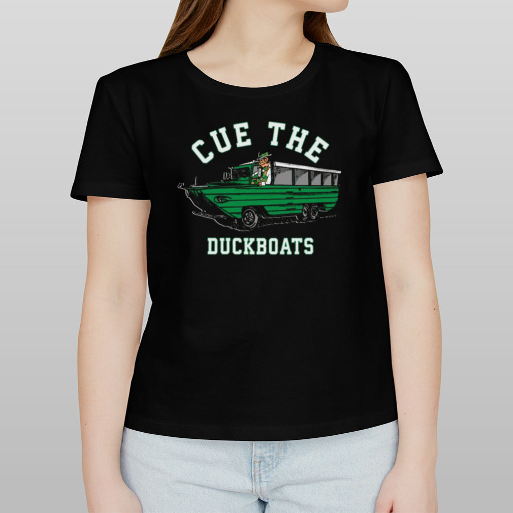 Cue The Duck Boats Boston Shirt