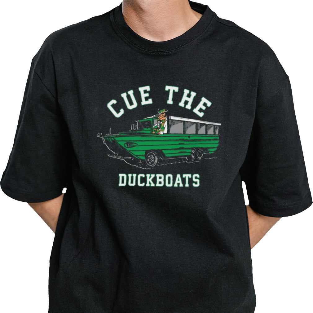 Cue The Duck Boats Boston Shirt