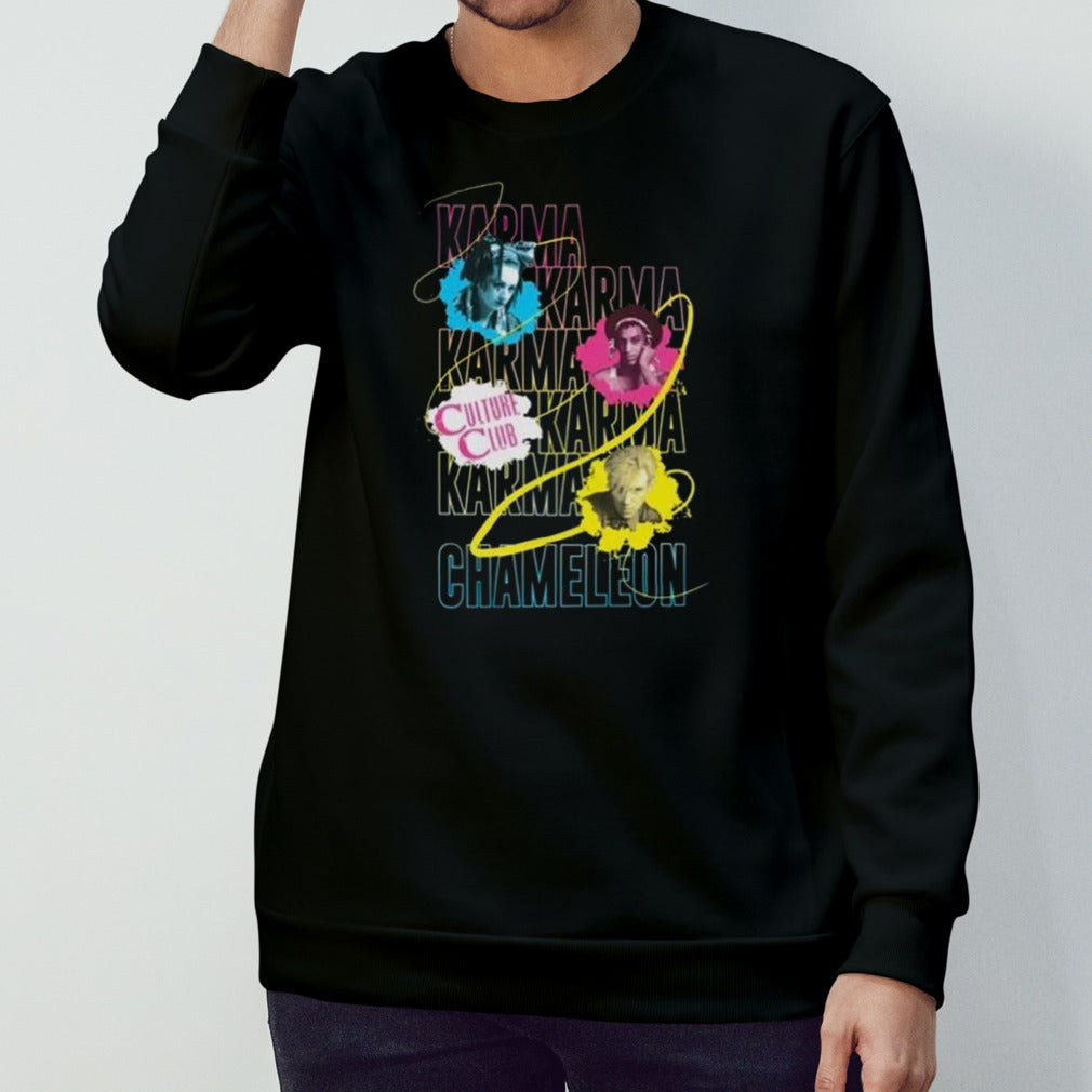 Culture Club Karma Chameleon Band Black Shirt