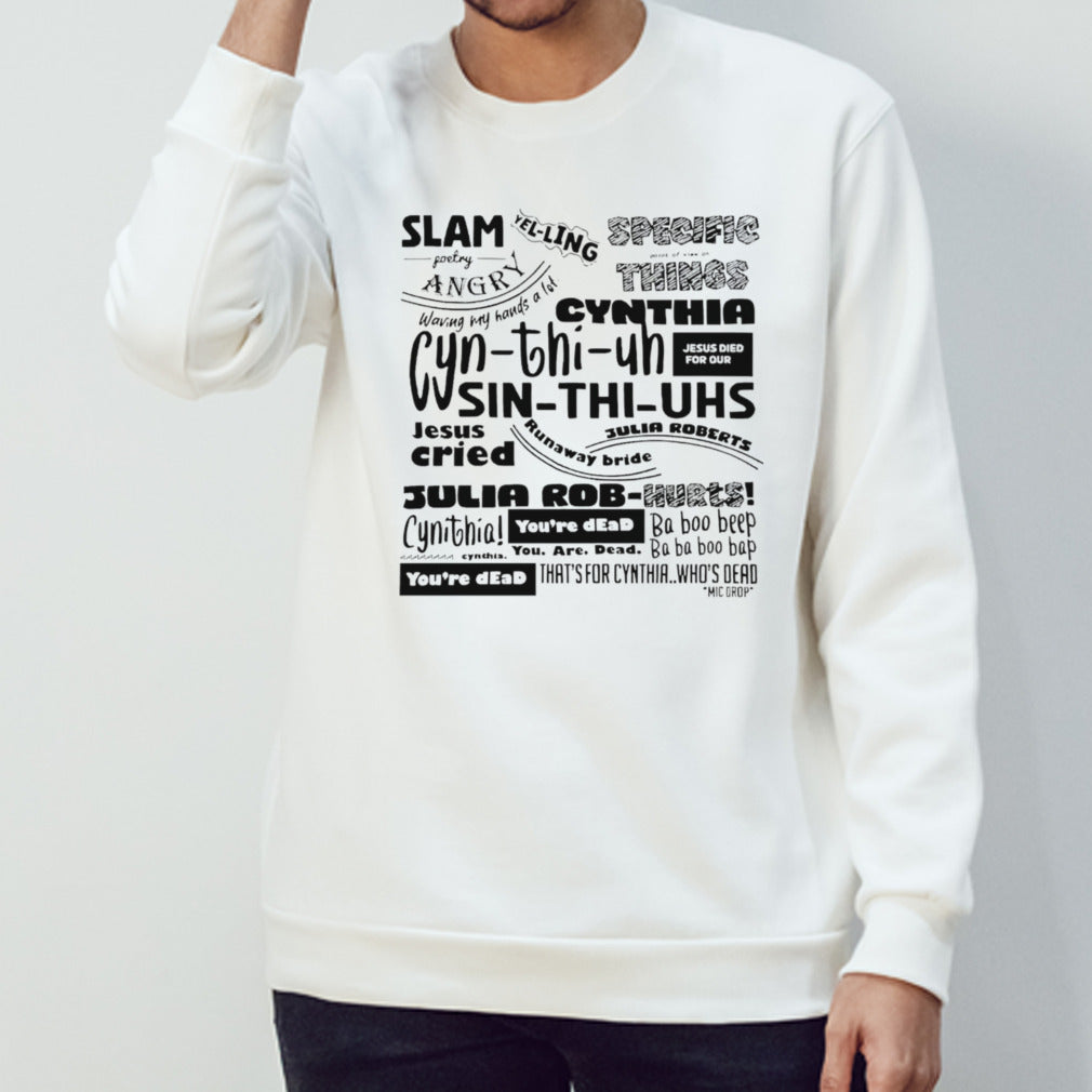 Cynthia slam poetry shirt