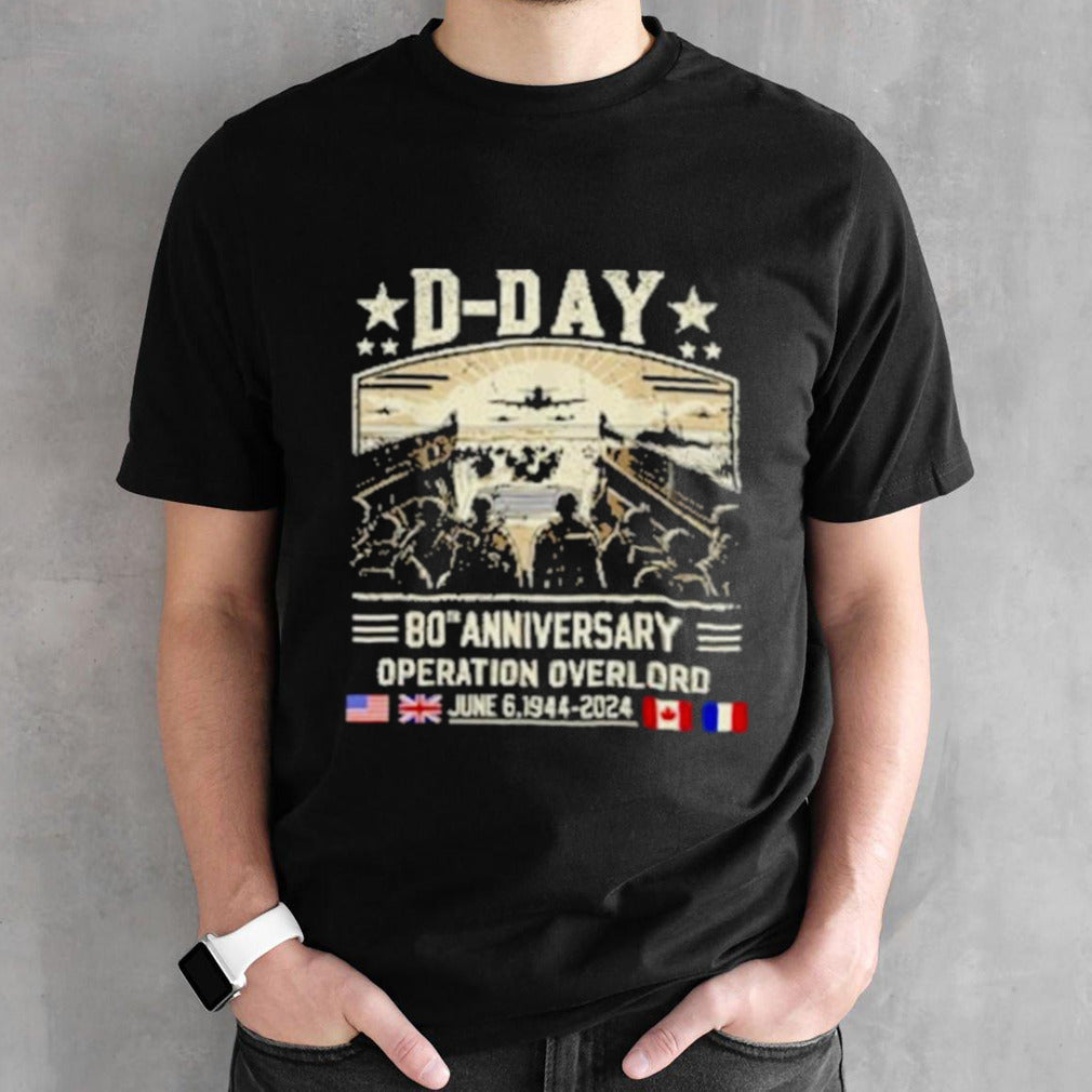 D Day 80th Anniversary Operation Overlord 1944-2024 Shirt