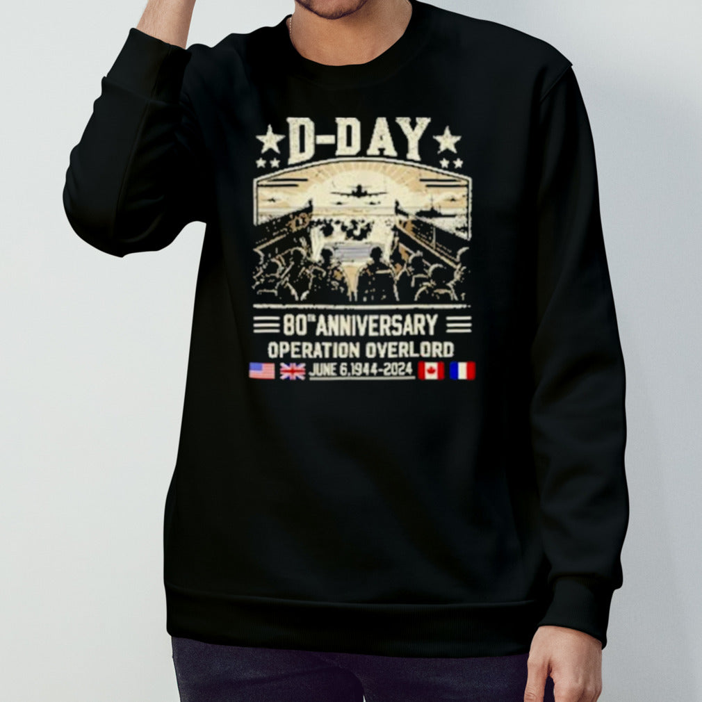 D Day 80th Anniversary Operation Overlord 1944-2024 Shirt