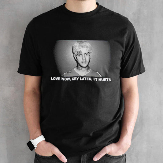 DJ Cloonee wearing love now cry later it hurts lil peep shirts