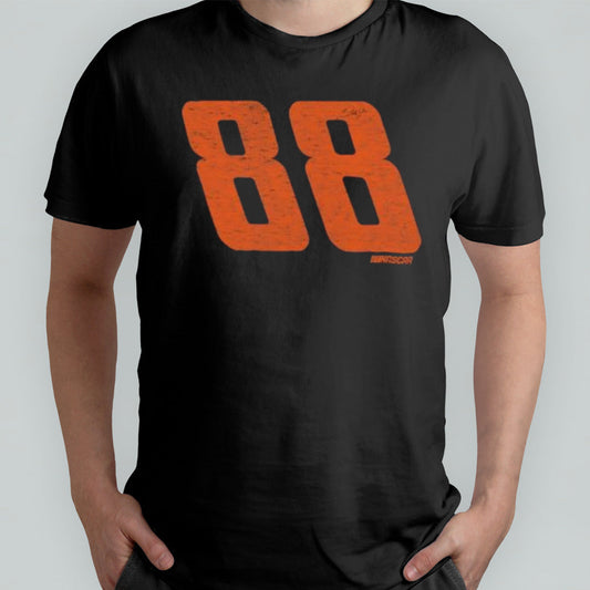 Dale Earnhardt Jr. â€™47 Black Driver #88 Franklin T-Shirt