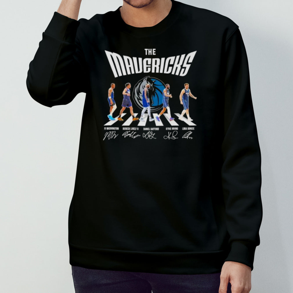 Dallas Mavericks Abbey Road Washington Lively II Gafford Irving And Doncic Signatures Shirt