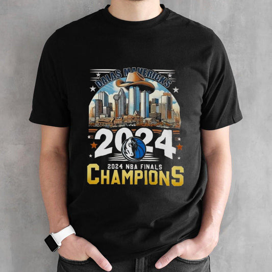 Dallas Mavericks Cowboy Hat 2024 Nba Finals Champions T-Shirt