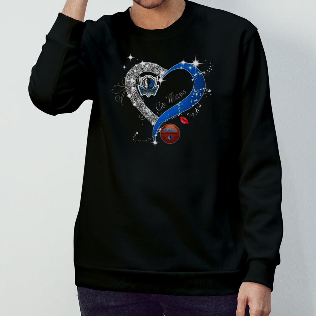 Dallas Mavericks Letâ€™s Go Mavs Mavericks Basketball Heart 2024 T-shirt