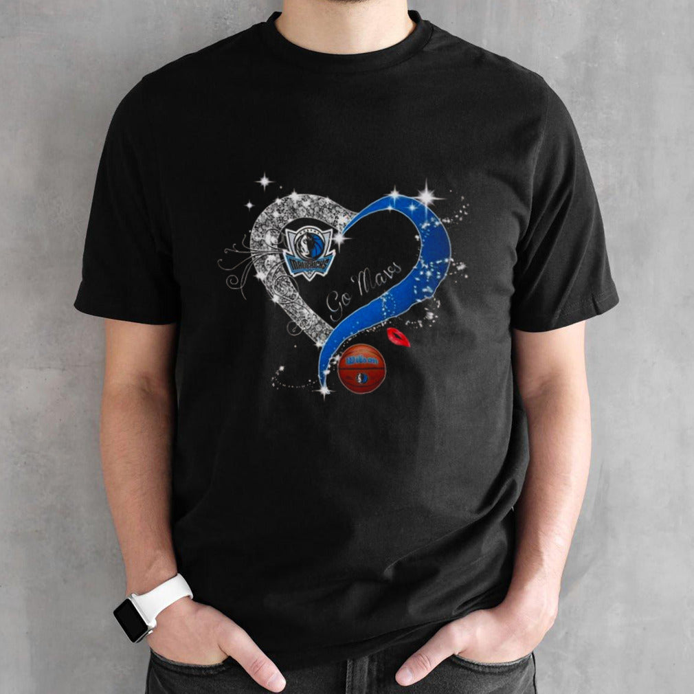 Dallas Mavericks Letâ€™s Go Mavs Mavericks Basketball Heart 2024 T-shirt