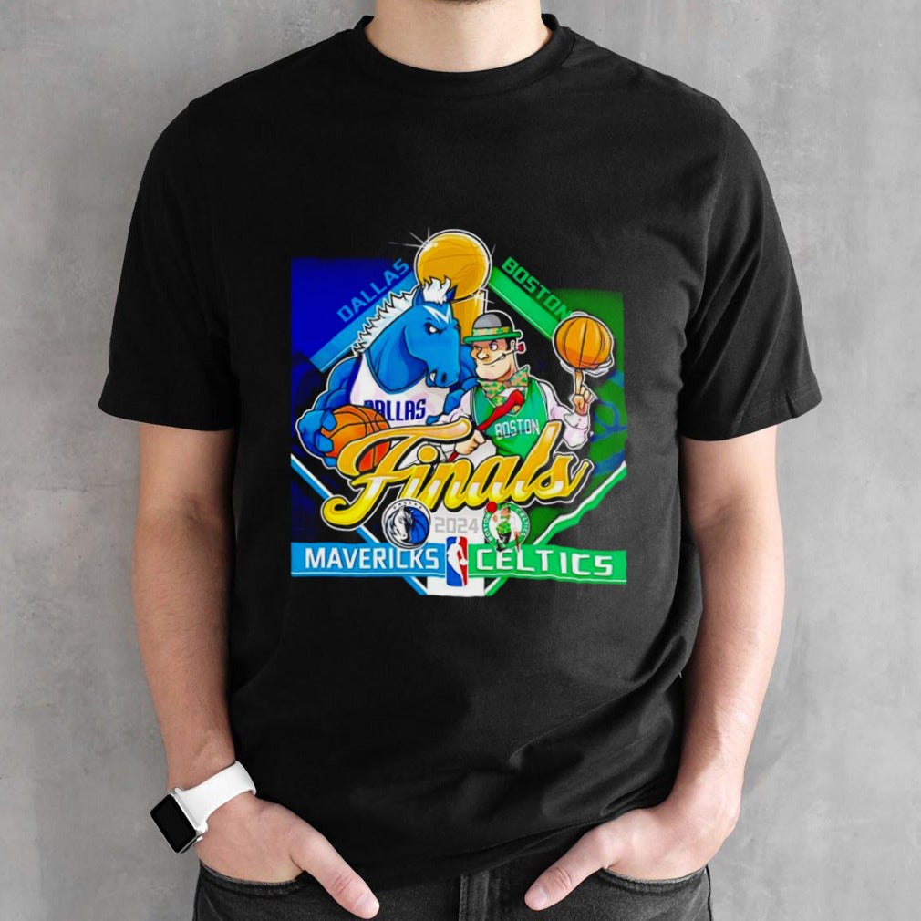 Dallas Mavericks vs Boston Celtics finals 2024 mascot shirt