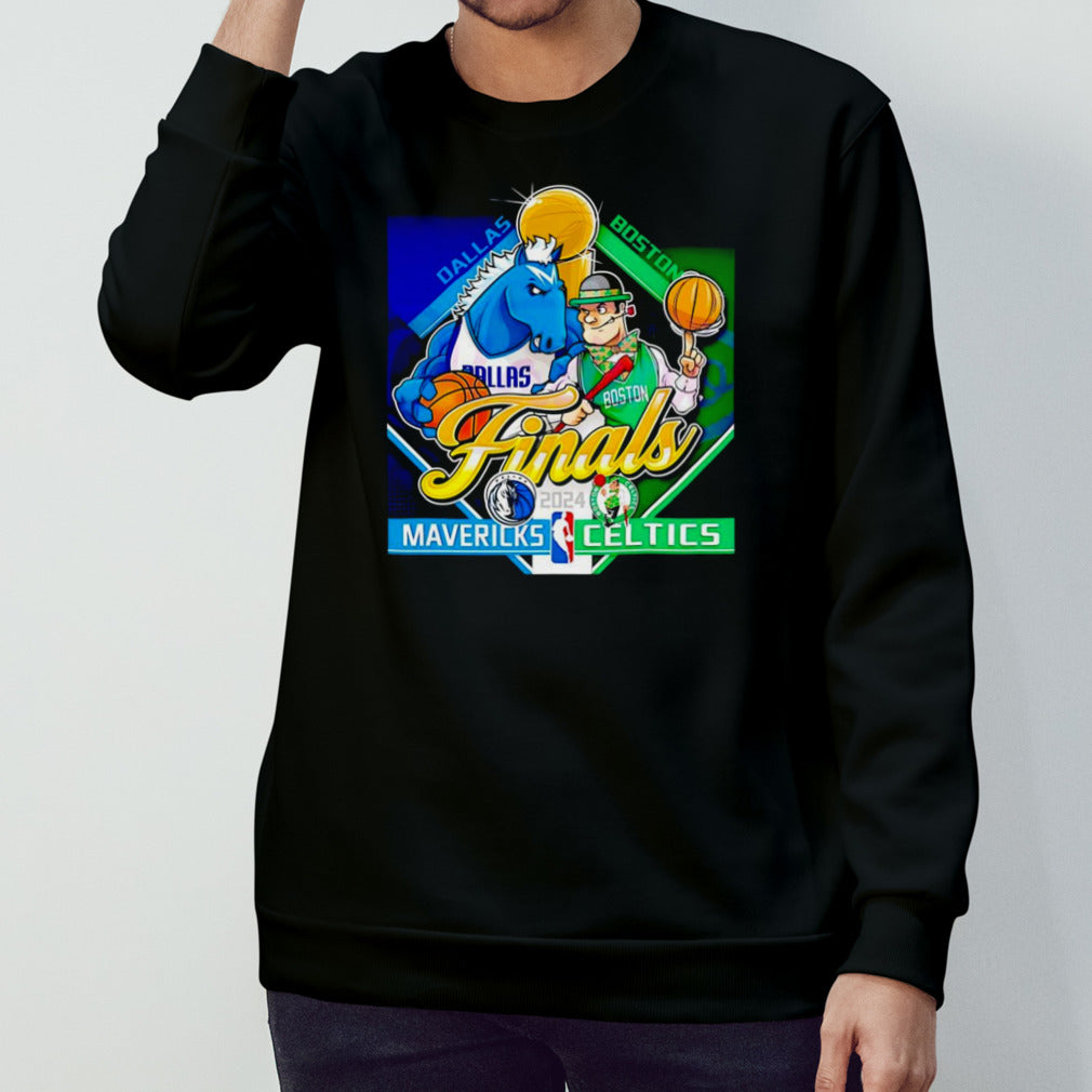 Dallas Mavericks vs Boston Celtics finals 2024 mascot shirt