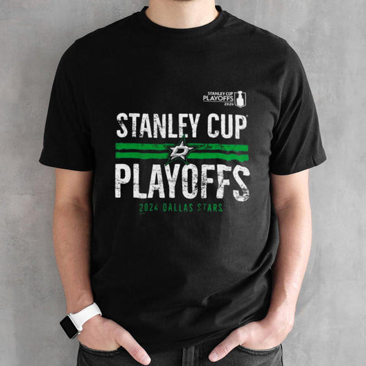 Dallas Stars 2024 Stanley Cup Playoffs Crossbar Shirts