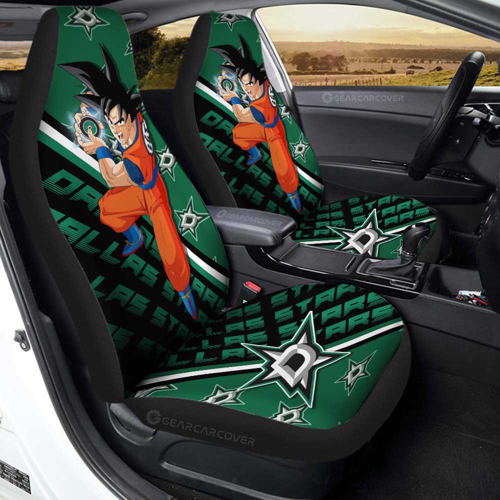 Dallas Stars Car Seat Covers Goku Car Decorations For Fans