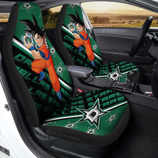 Dallas Stars Car Seat Covers Goku Car Decorations For Fans
