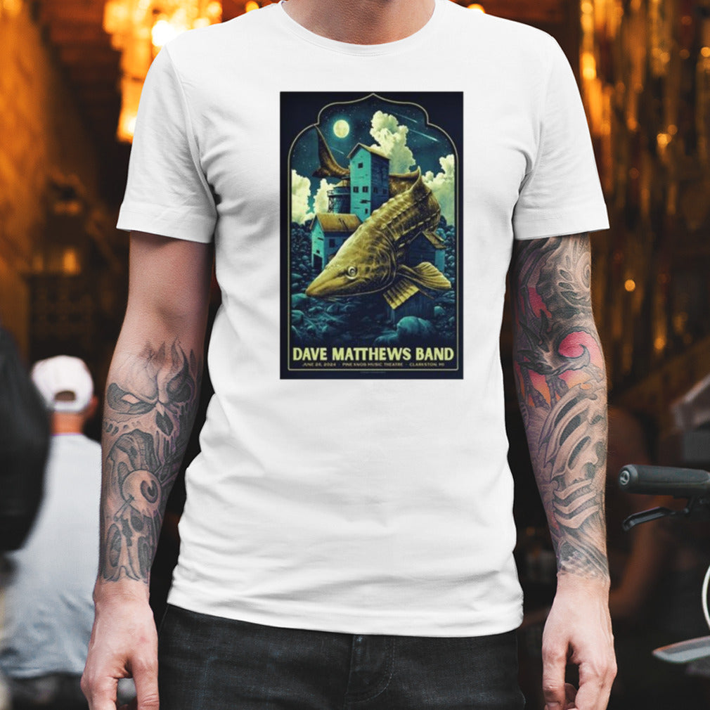 Dave Matthews Band June 26 2024 Pine Knob Music Theatre in Clarkston MI Poster Shirt